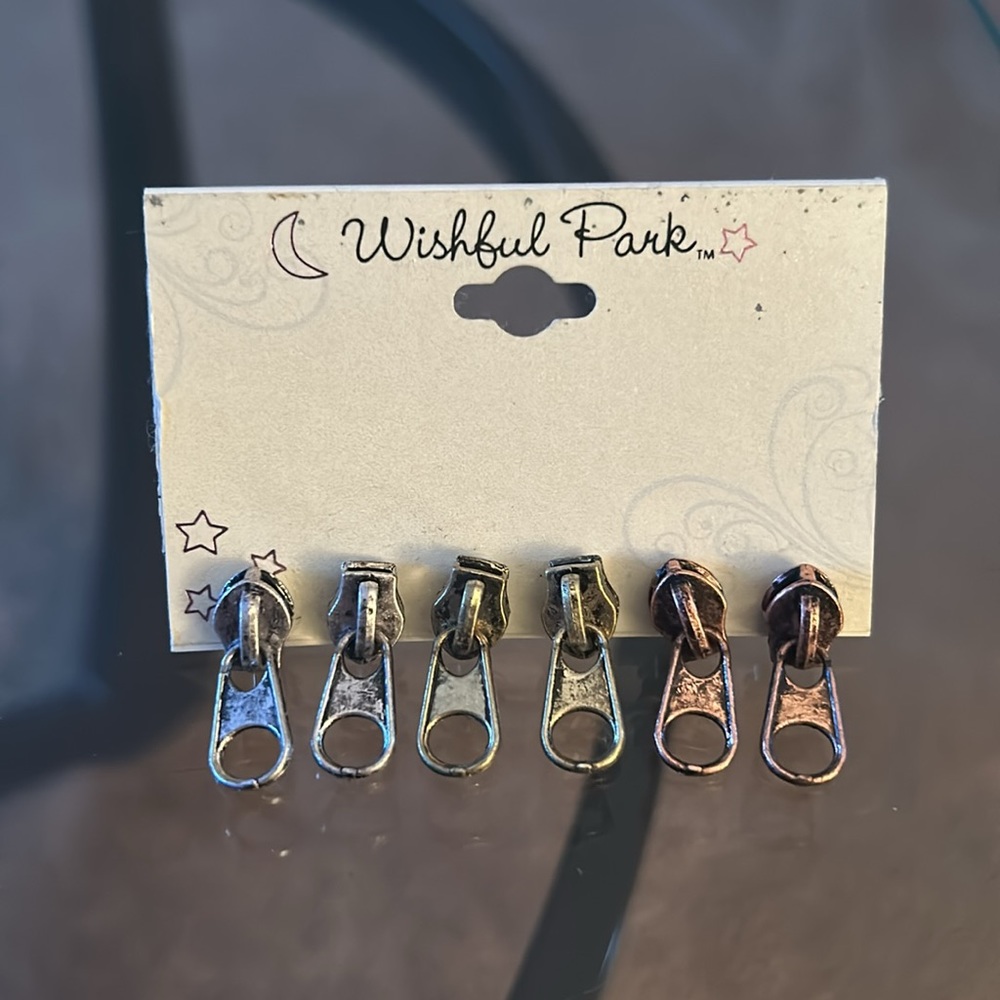 Zipper Earrings SET OF 3